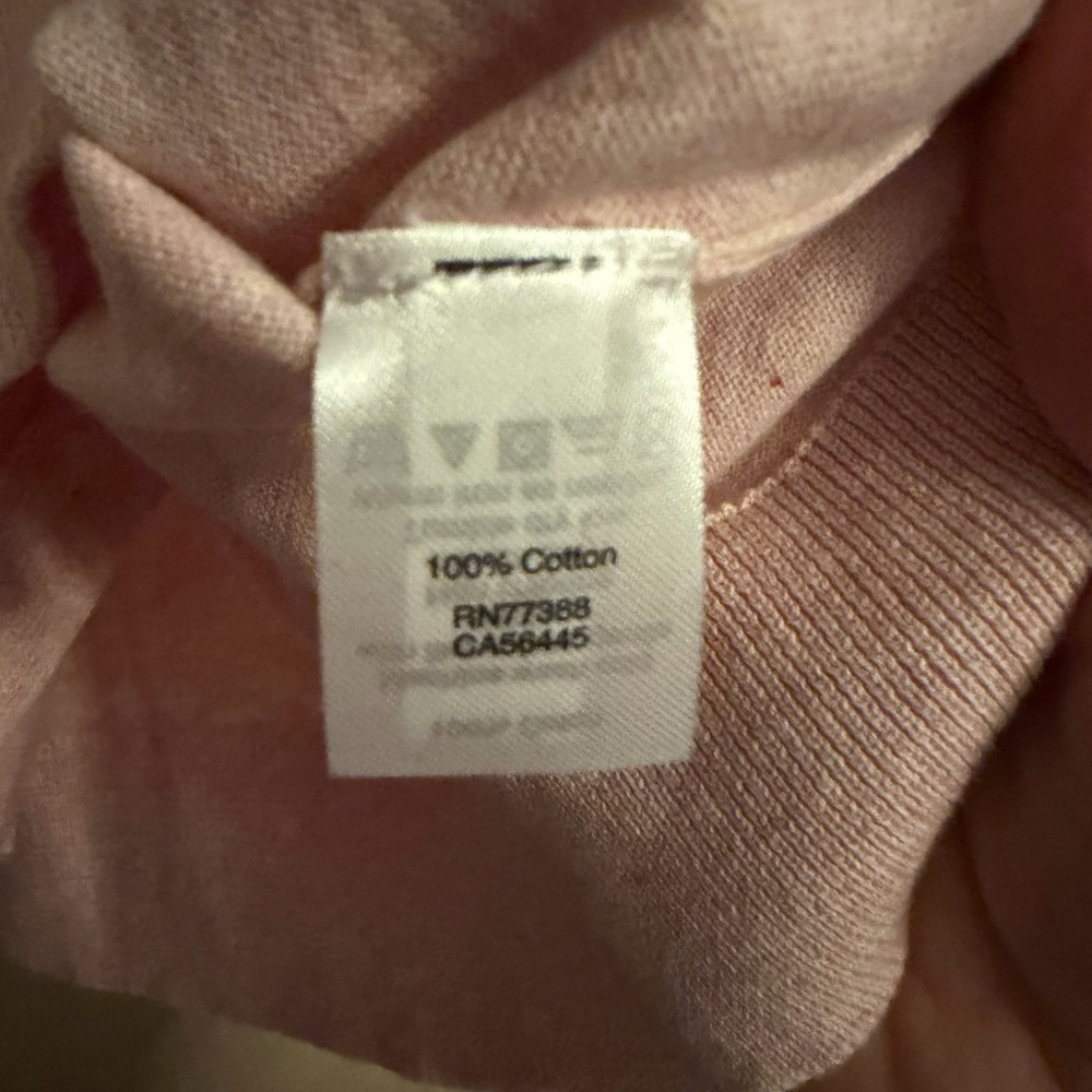 J. Crew Pink Lightweight Button-Up Crewneck Cardigan - Picture 4 of 4
